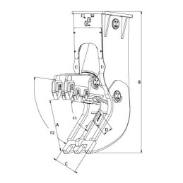 Broyer de demolition sans rotation Yellow P 100 (80 … 130 t) 11400 kg