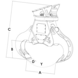 Wood splitter Blue SW0800