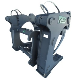 Log grapple for wheel loader