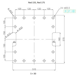 Hydraulhammare Red 125 (14…20 t) 1200 kg
