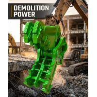 Recyclage du béton sur chantier – Pulvérisateur hydraulique