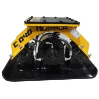 Hydraulic compactor plate for excavator. Wacker plate for compacting