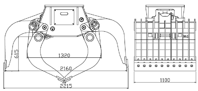 Abbruch und Sortiergreifer G20NM